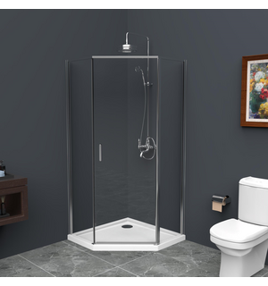 Душевой уголок UNO-195-P-1-90-C-Cr BelBagno